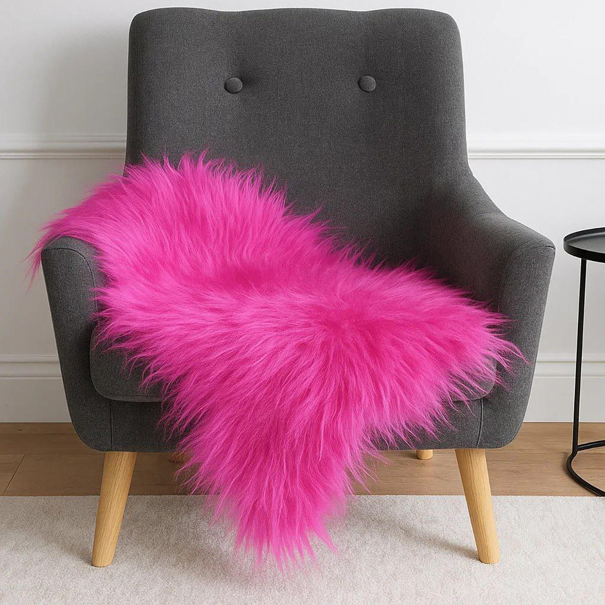 SCHAFFELL Islandfell Fuchsia Pink Langwollig ca. 110 cm - Pink, Fell (65/110cm) - Provellus