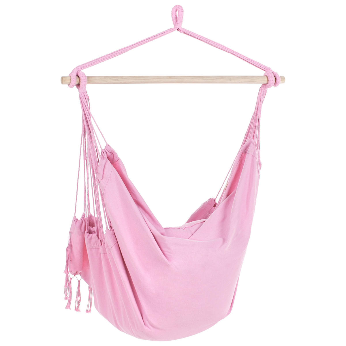 HÄNGESESSEL Rosa Bonea - Pink, Textil (95/125/55cm) - Beliani
