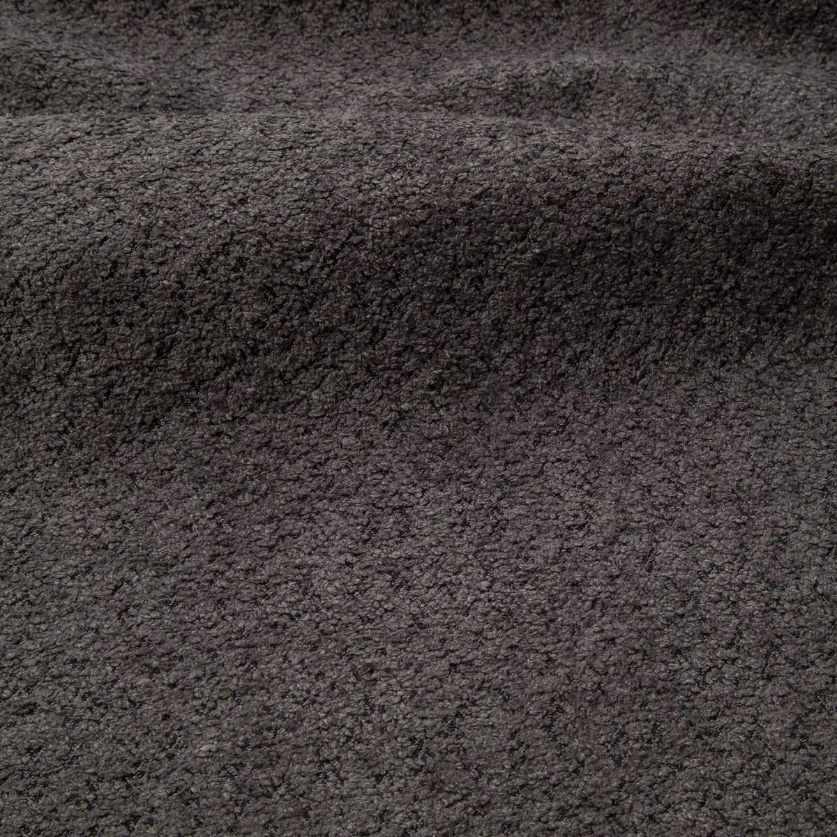 ECKSOFA LINKS Bouclé-Stoff Graphitgrau 269cm - Graphitfarben/Grau, Textil (221/269cm) - Sia Home