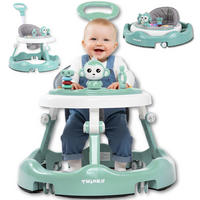 LAUFLERNWAGEN mit Spielset & Bodenmatte Mint Grün - Mintgrün, Kunststoff (70/70cm) - Twinky