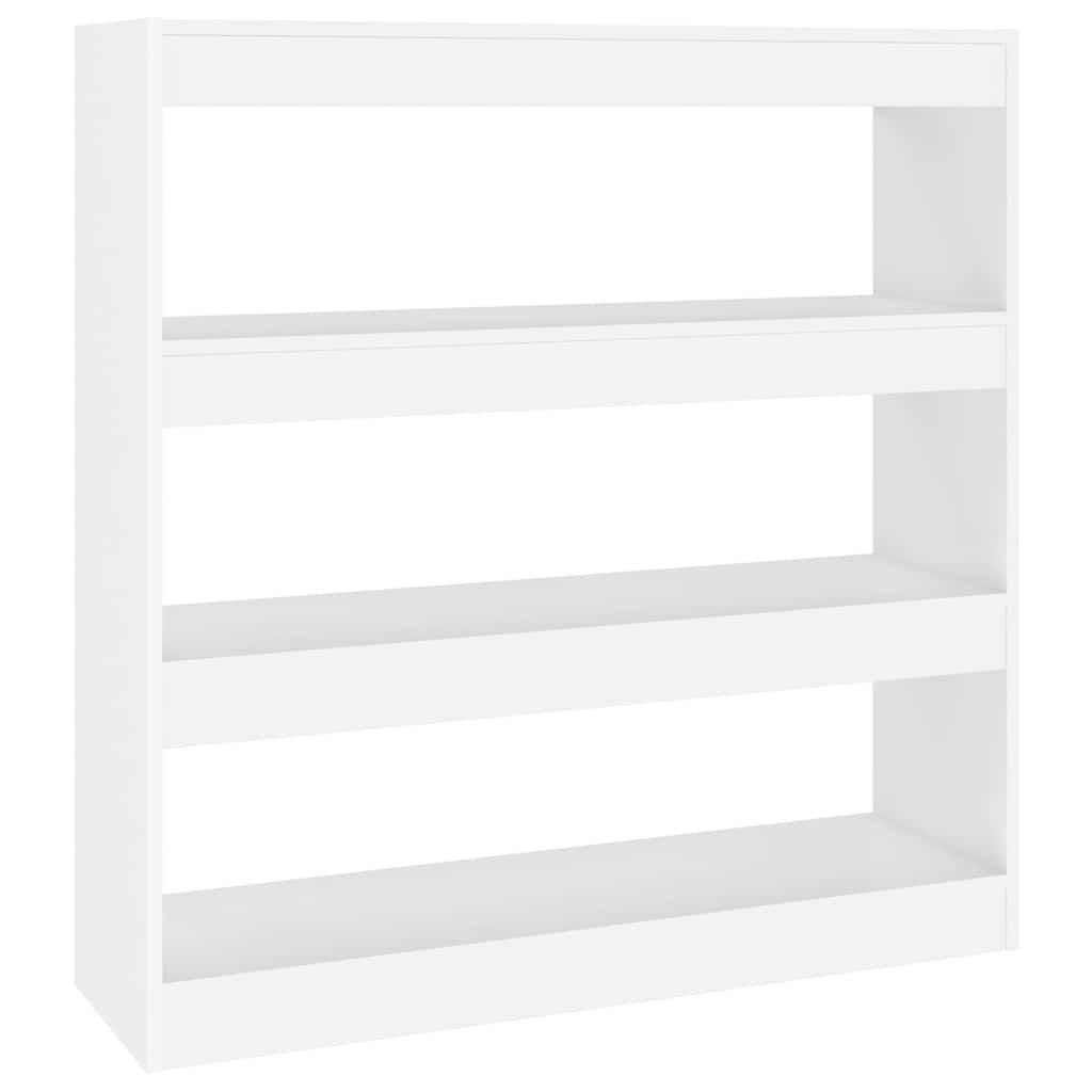vidaXL Bücherregal/Raumteiler Weiß 30x103x100 cm