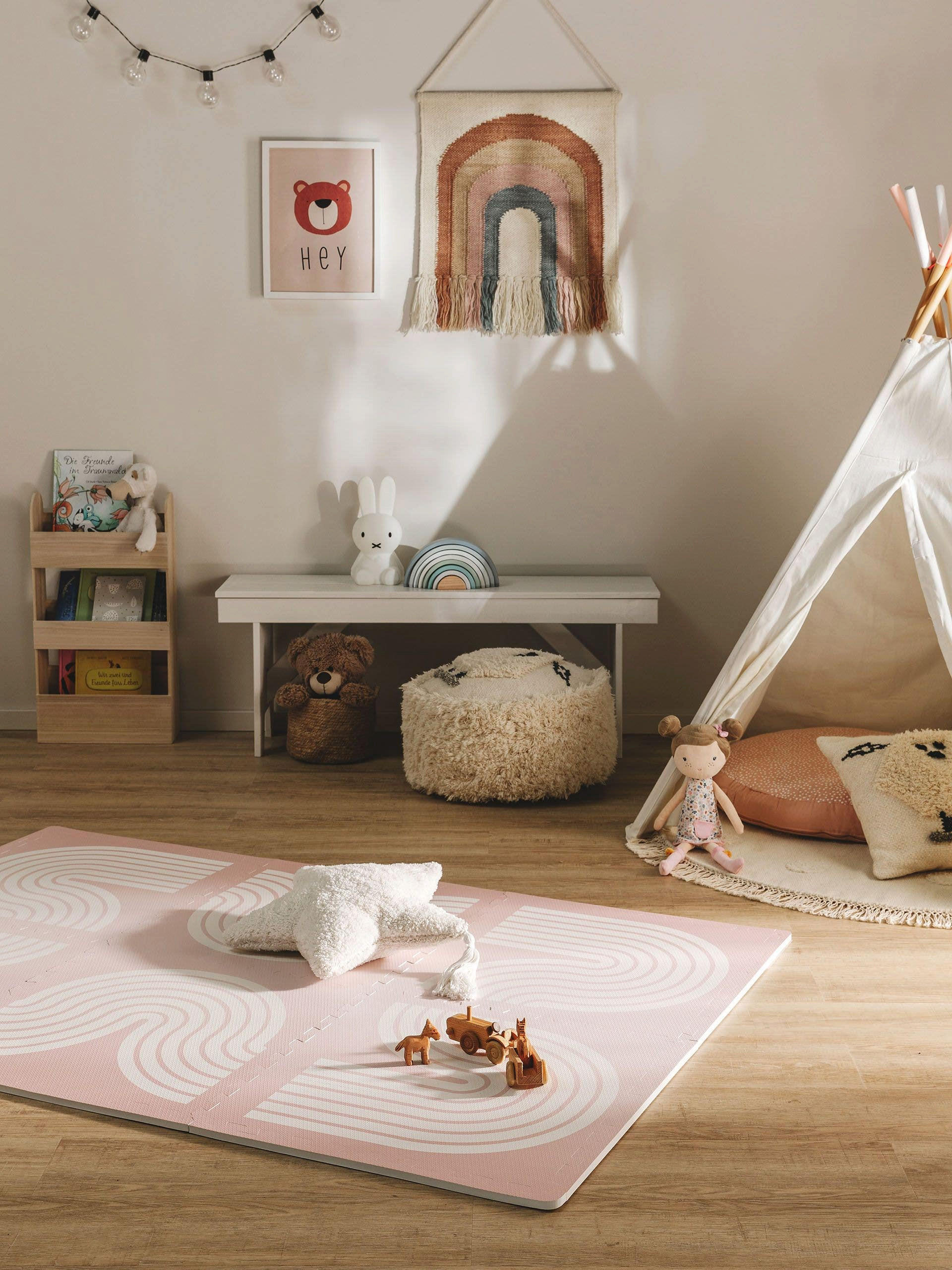 SPIELMATTE Archie Rosa 120x180 cm - Rosa, Textil (120/180cm) - Lytte