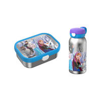 EDELSTAHL-LUNCHSET Campus Frozen Friends 2er Set - Blau/Multicolor, Kunststoff/Metall (2/2/2cm) - Mepal