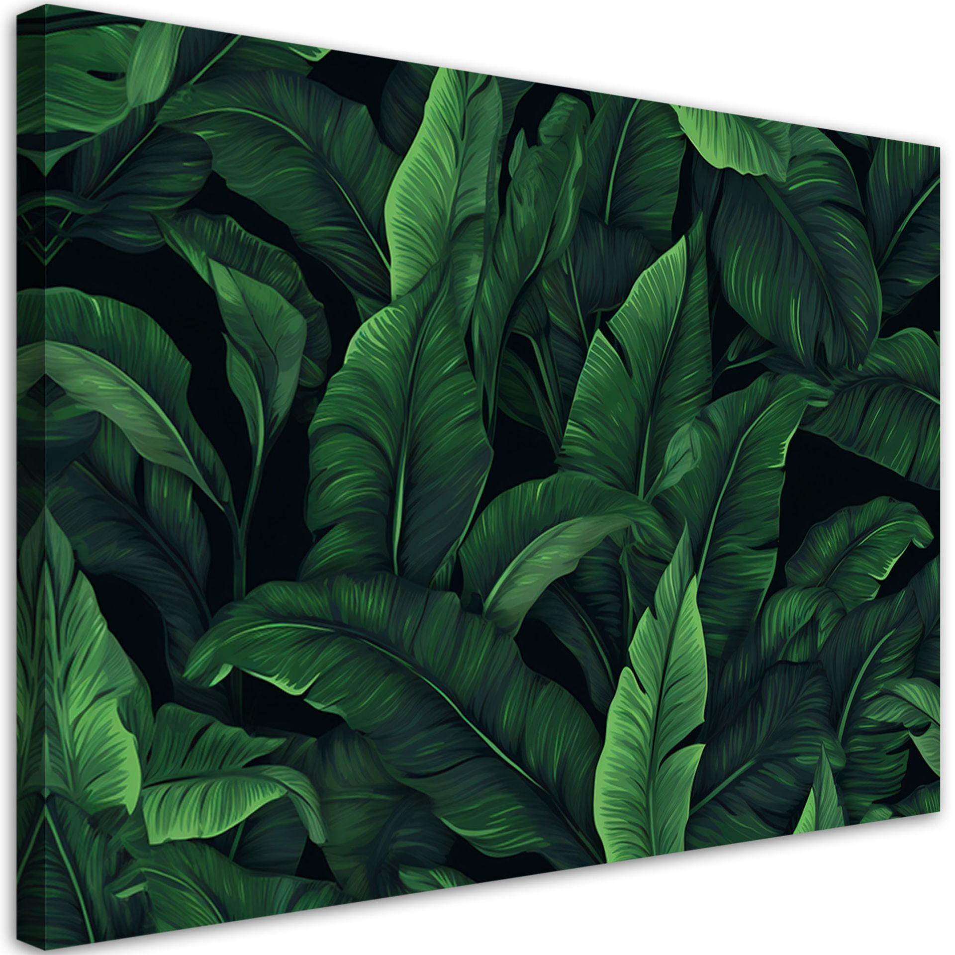 KUNSTDRUCK Grün 60/40 cm - Grün, Textil (60/40cm) - KUNSTLOFT