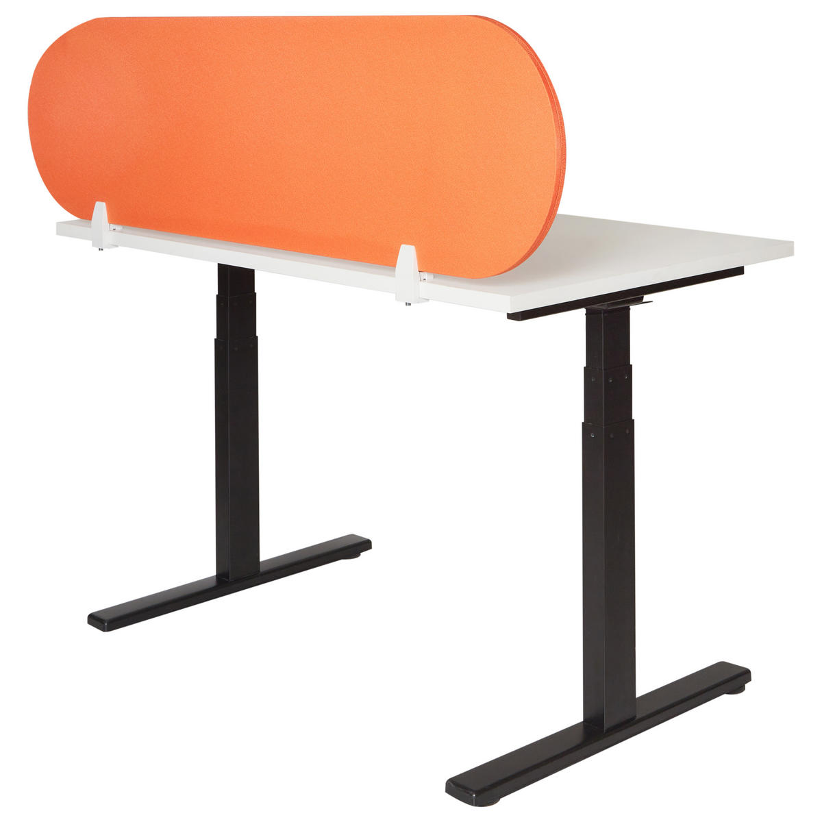 DĚLICÍ STĚNA NA STŮL 160/40 cm Oranžová Sparky - pomerančová, textil (160/40/1cm) - Beliani