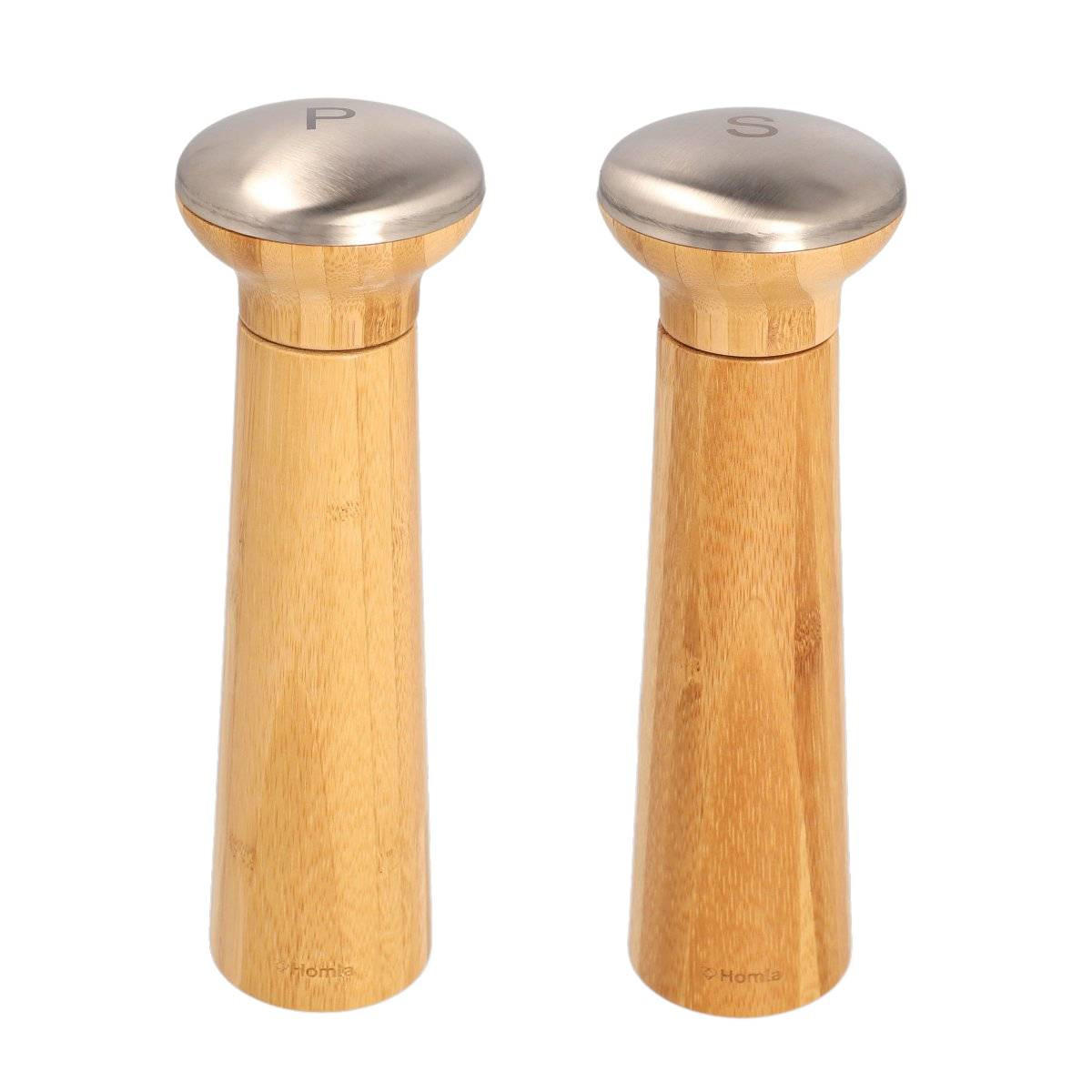 GEWÜRZMÜHLE Anthe 7/23 cm 2er-Set - Naturfarben, Holz (7/23/7cm) - Homla