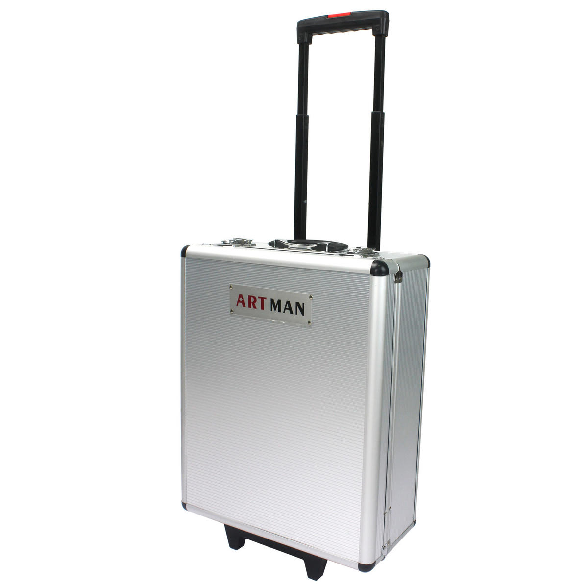 WERKZEUGSET 899 TEILE, rollender Wagen mit 4 Schubladen, Silber - Silberfarben, Kunststoff (20/51/36.5cm) - Novahome