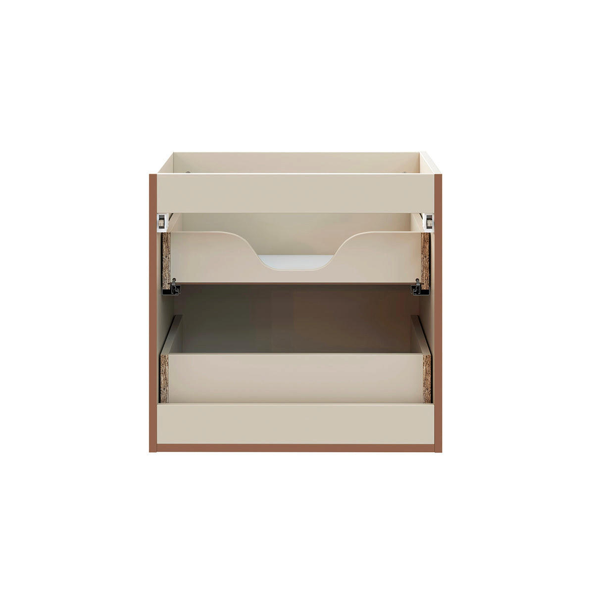 WASCHTISCHUNTERSCHRANK 60.2cm Sanae Sandbeige - Beige, Holzwerkstoff (60.2/57/46cm) - Petits-meubles
