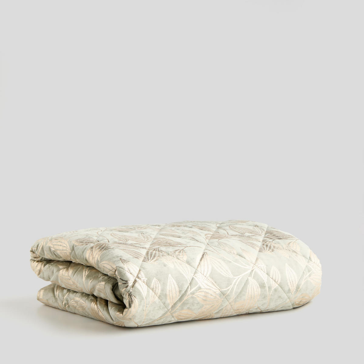 TAGESDECKE Blomstela - Hellgrün, Textil (200/220cm) - home&you
