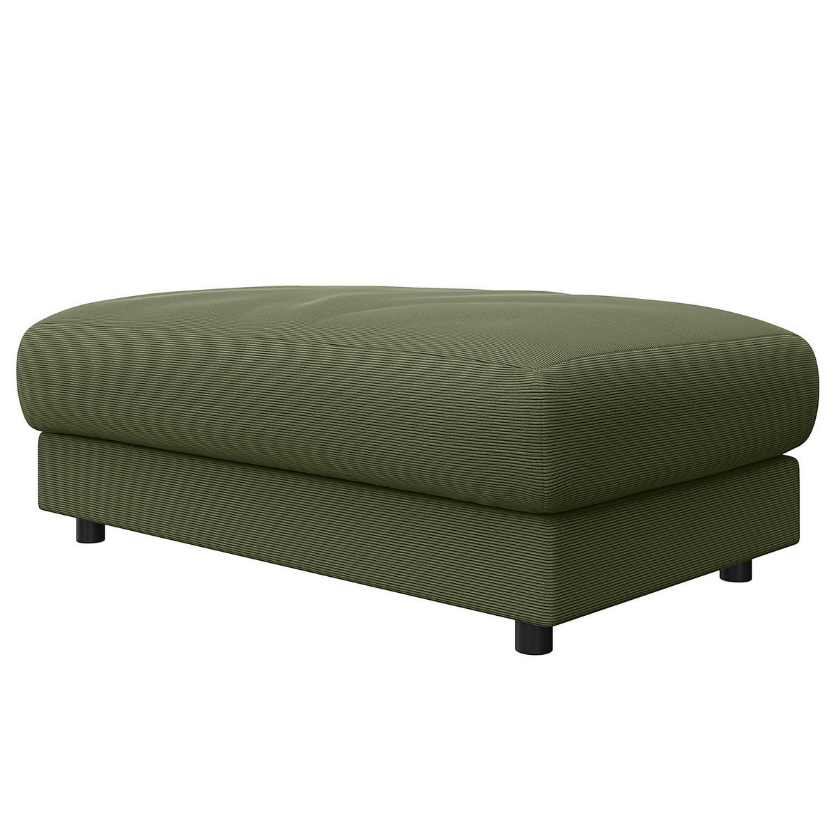 POLSTERHOCKER - Schwarz/Grün, Textil (107/41/77cm) - home24