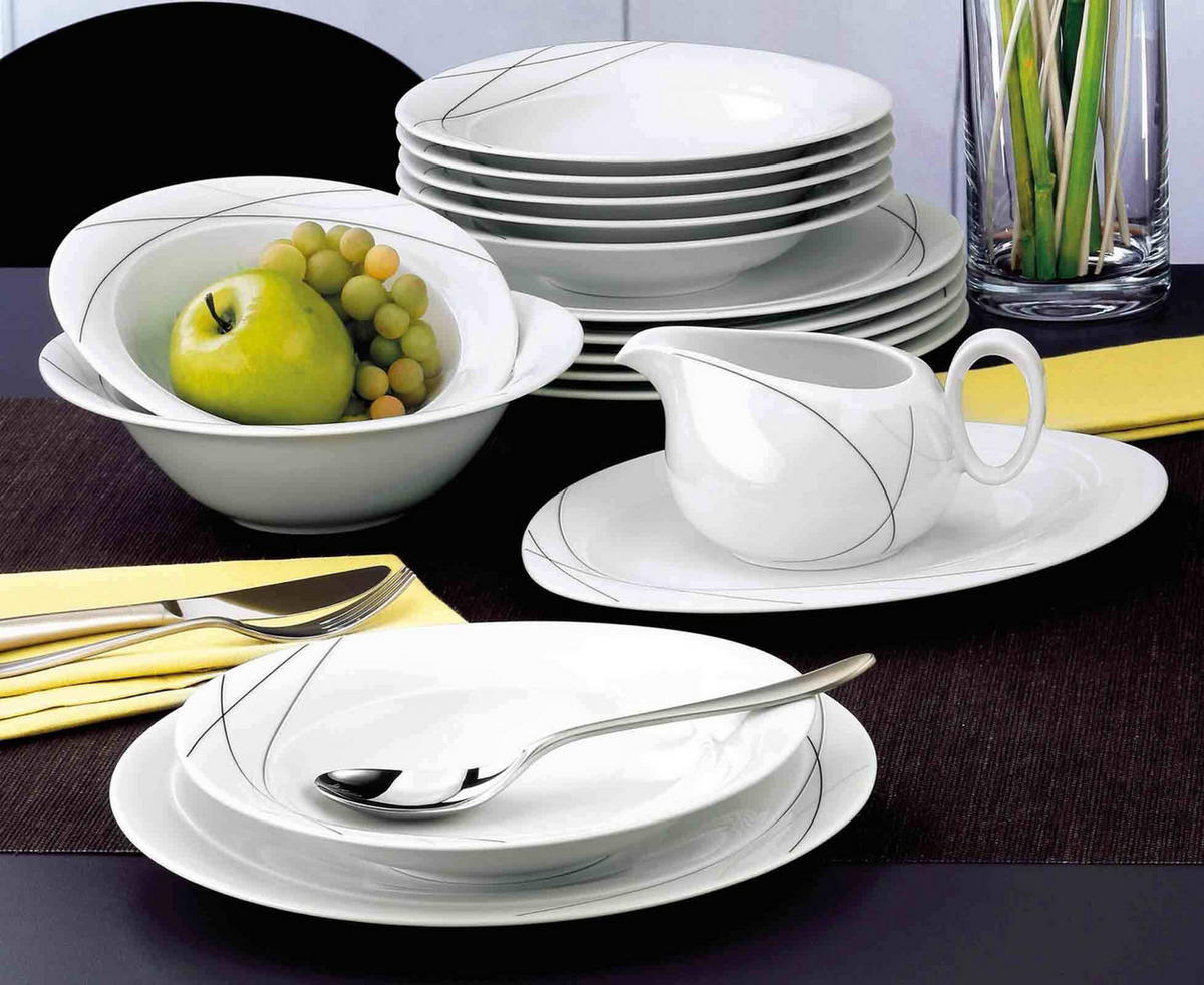SAUCIERE Trio Highline weiß 0,6 l - Weiß, Keramik (1cm) - Seltmann Weiden
