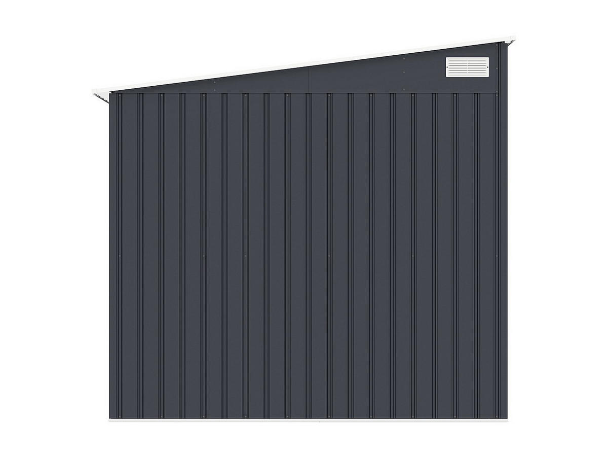 SCHREBERGARTENHAUS - 203 cm x 245 cm - metall - anthrazitgrau Daustin - Anthrazit, Metall (203/193/245cm) - Vente-Unique