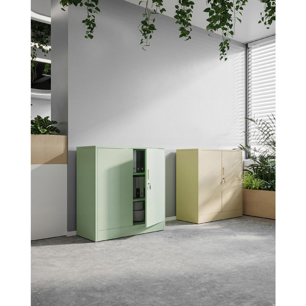 Thumbnail - Jan Nowak Metallschrank, Grün, Metall, 90x93x40 cm, Arbeitszimmer, Aktenschränke