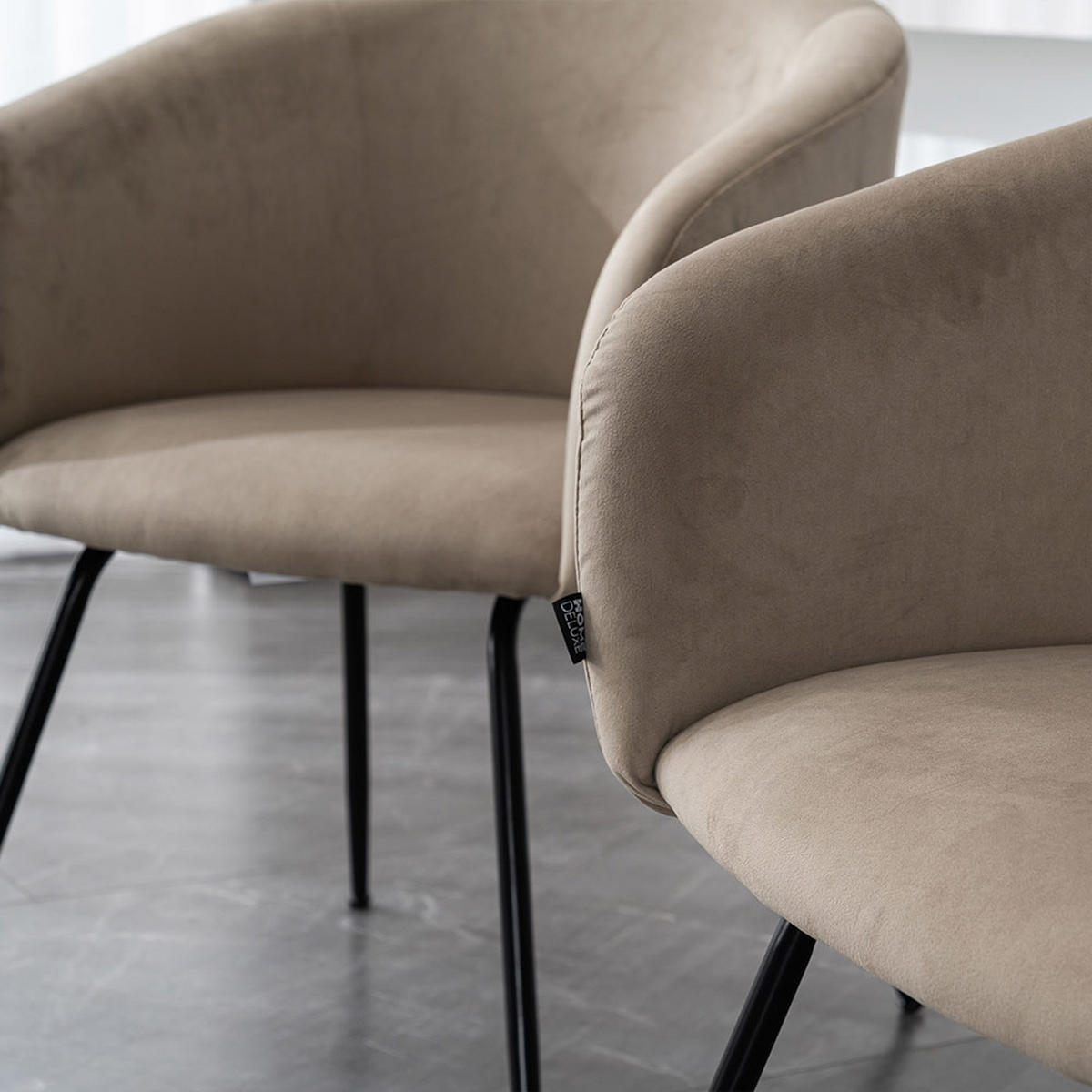 ESSZIMMERSTUHL ARIA - Menge: 2 - Beige, Kunststoff (75/58/58cm) - Home Deluxe