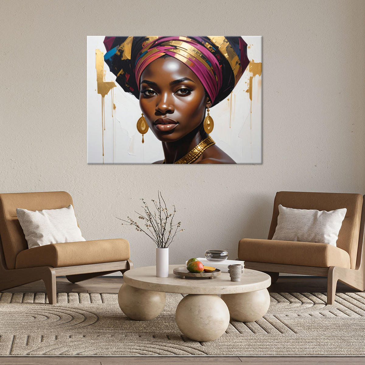 LEINWANDBILD Menschen & Charaktere 100x70cm - Multicolor, Textil (100/70cm) - Feeby