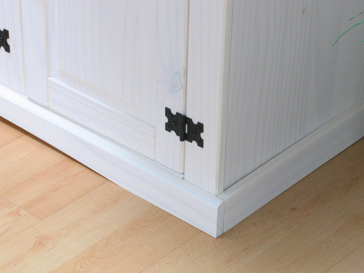 SIDEBOARD weiß - Weiß, Holz/Textil (132/84/44cm) - ebuy24