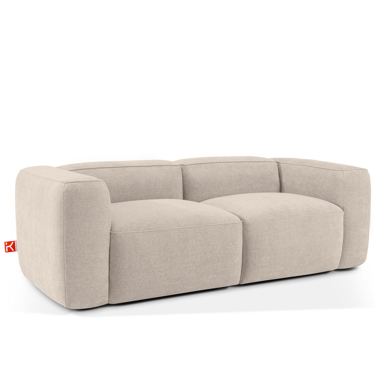 2-SITZER SOFA FUBBO, Cremig - Creme, Holz/Holzwerkstoff (210/73/96cm) - KONSIMO®
