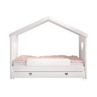 HAUSBETT Kamila 4 213x172x99 aus Massivholz+MDF in Weiß - Weiß, Holz (90/200cm) - 58aufmkessel