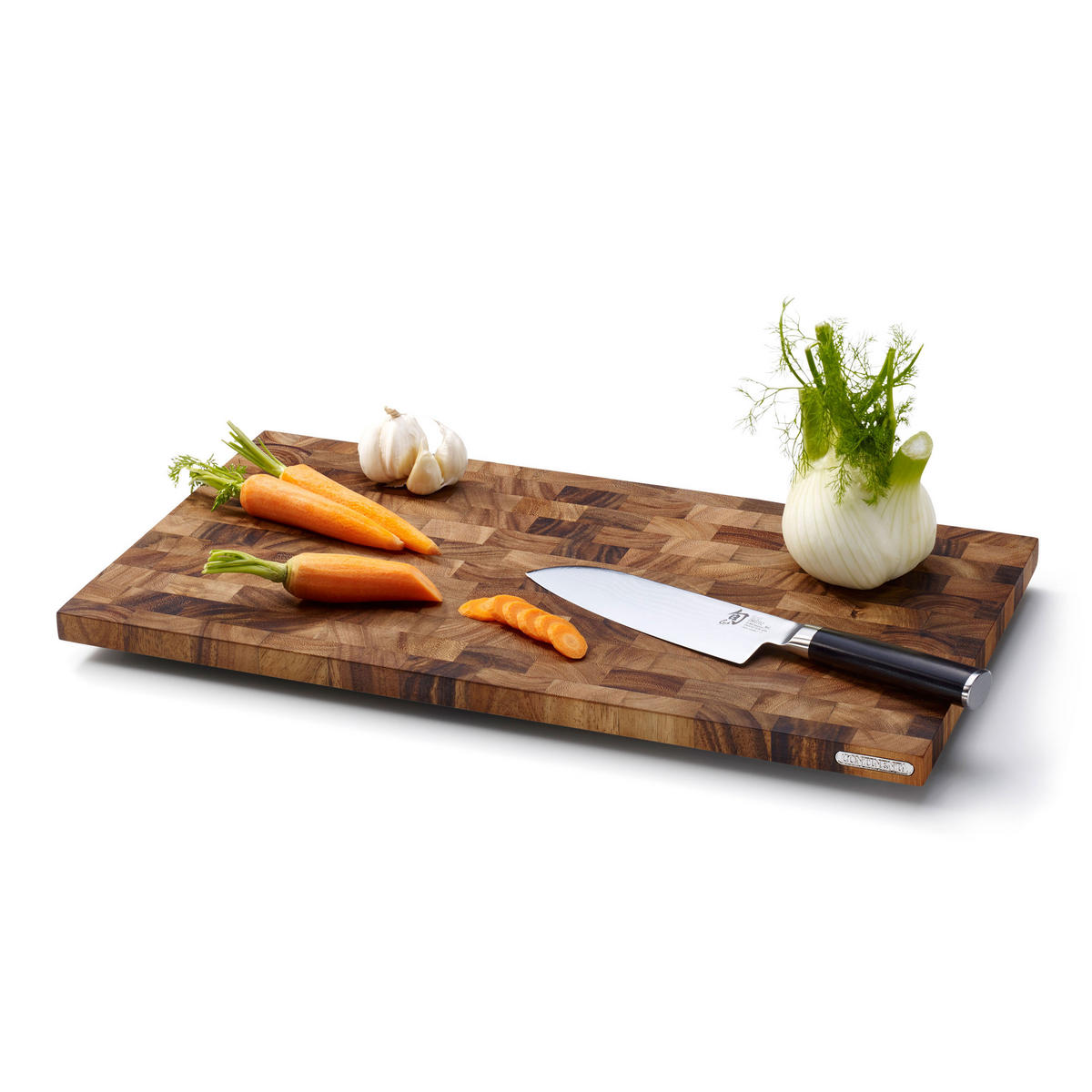 SCHNEIDEBRETT Stirnholz 4852 - Braun, Holz (20/53cm) - Continenta