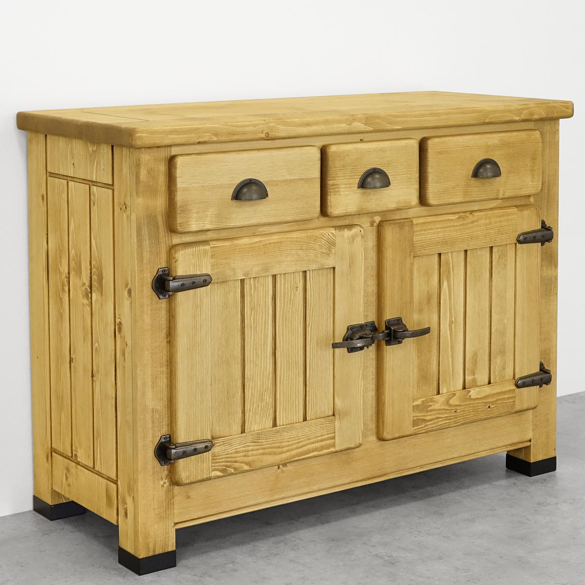 KOMMODE aus Massivholz VINTAGE - Honig, Holz (116/86/48cm) - Seart