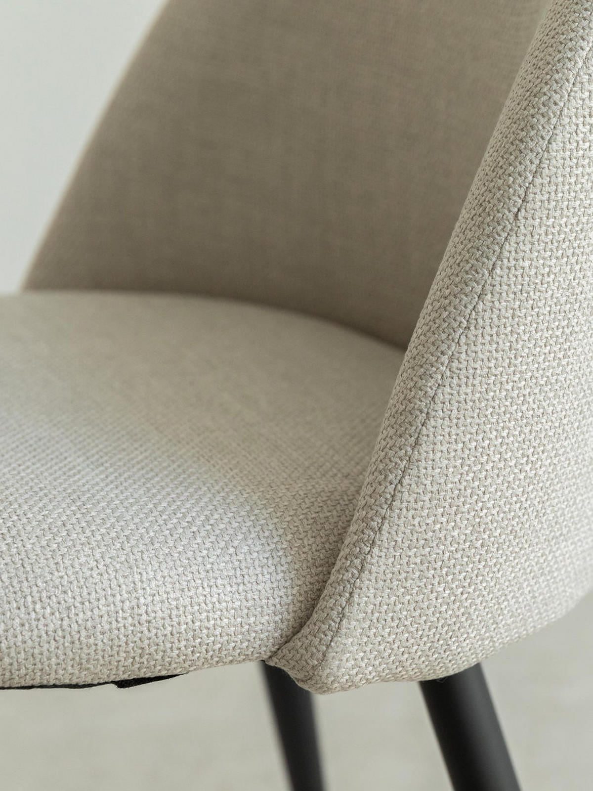 STUHL Brila Beige 51 cm x 77 cm - Beige, Textil (51/77/54cm) - Kenay Home