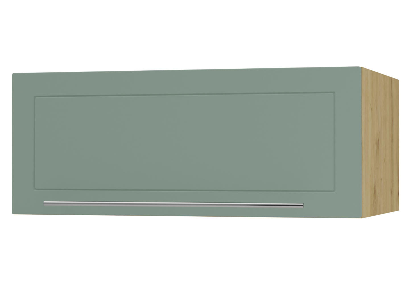 KLAPPHÄNGESCHRANK Kvantum W6B/90 Mint Matt / Eiche Artisan Matt 90 / 59 / 36cm - Eiche Artisan/Mintgrün, Holz/Holzwerkstoff (90/36/59cm) - Feldmann-Wohnen