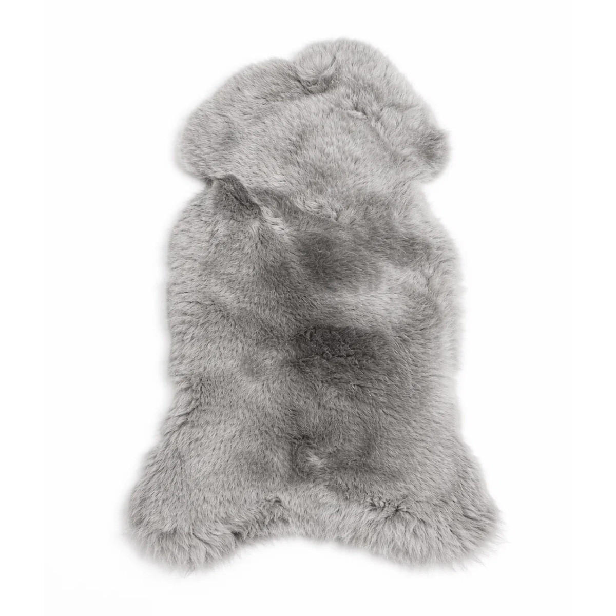 SCHAFFELL Natur Lammfell Weich Flauschig Wohnteppich, Silber, ca. 130 cm - Silberfarben, Fell (70/130cm) - Provellus