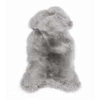 SCHAFFELL Natur Lammfell Weich Flauschig Wohnteppich, Silber, ca. 130 cm - Silberfarben, Fell (70/130cm) - Provellus