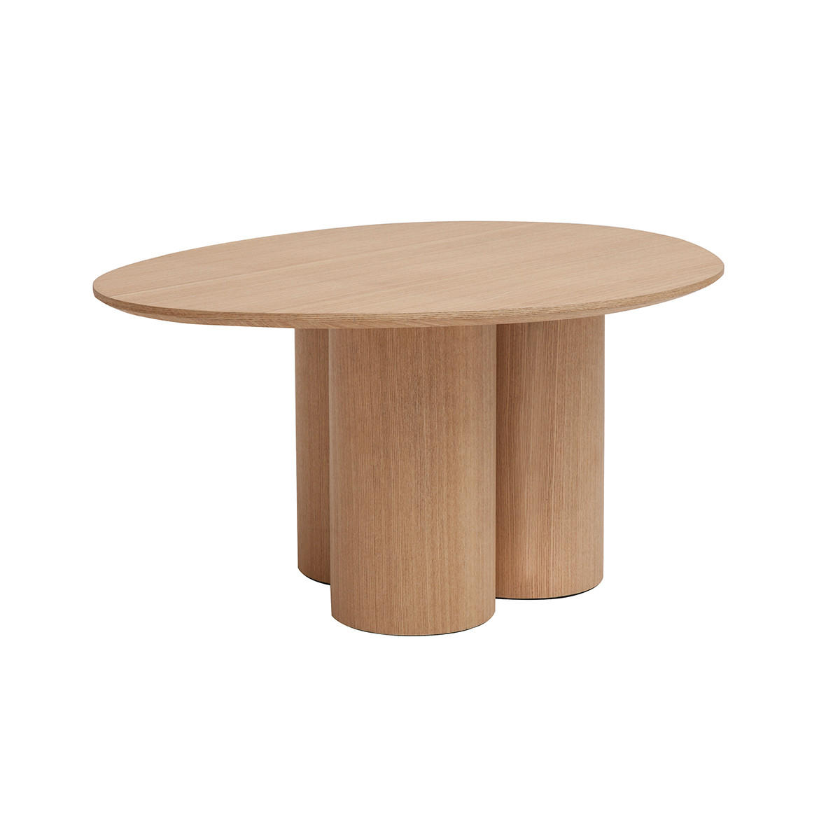 COUCHTISCH Helles Holz HOLLEN - Grün, Holz (78/61/37.3cm) - Miliboo