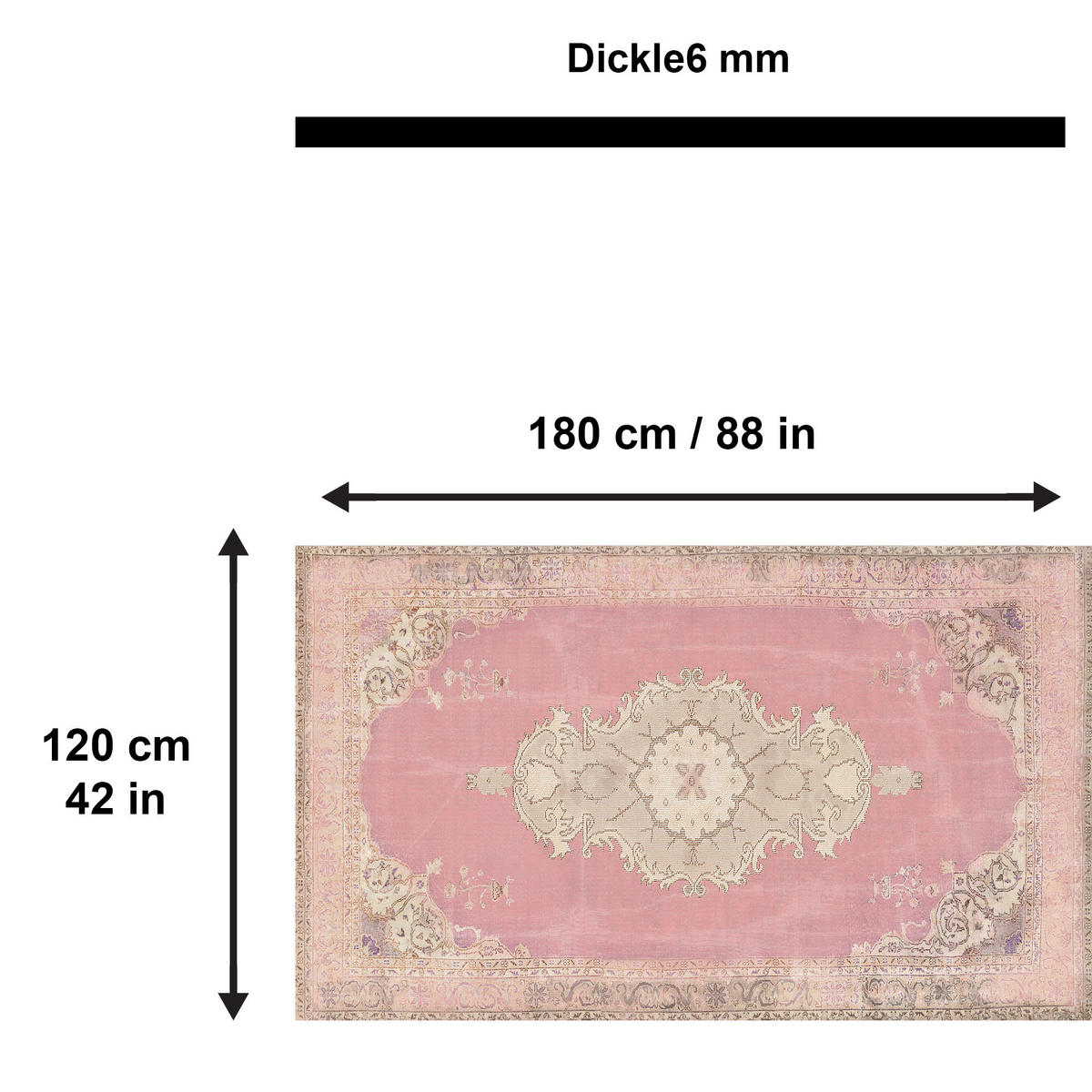 TEPPICH Lix 120/180 cm - Multicolor, Textil (120/180cm) - Bamyum