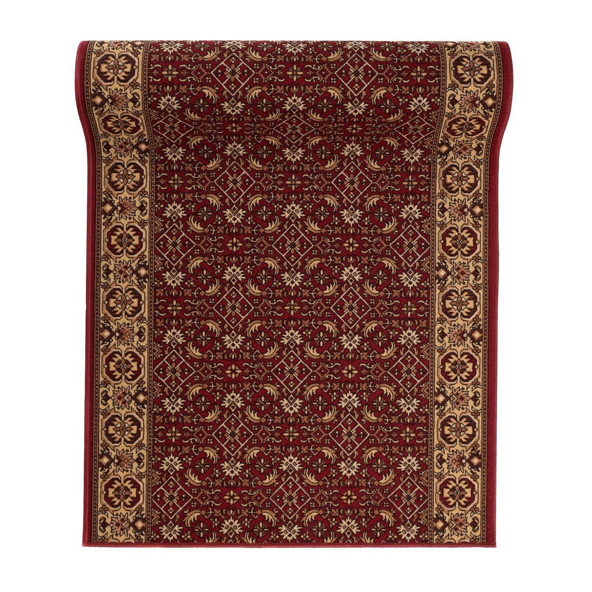 TEPPICHLÄUFER Anti-Rutsch Rot rutschfest Gummiunterlage 67/100 cm - Rot, Textil (67/100cm) - Tapiso