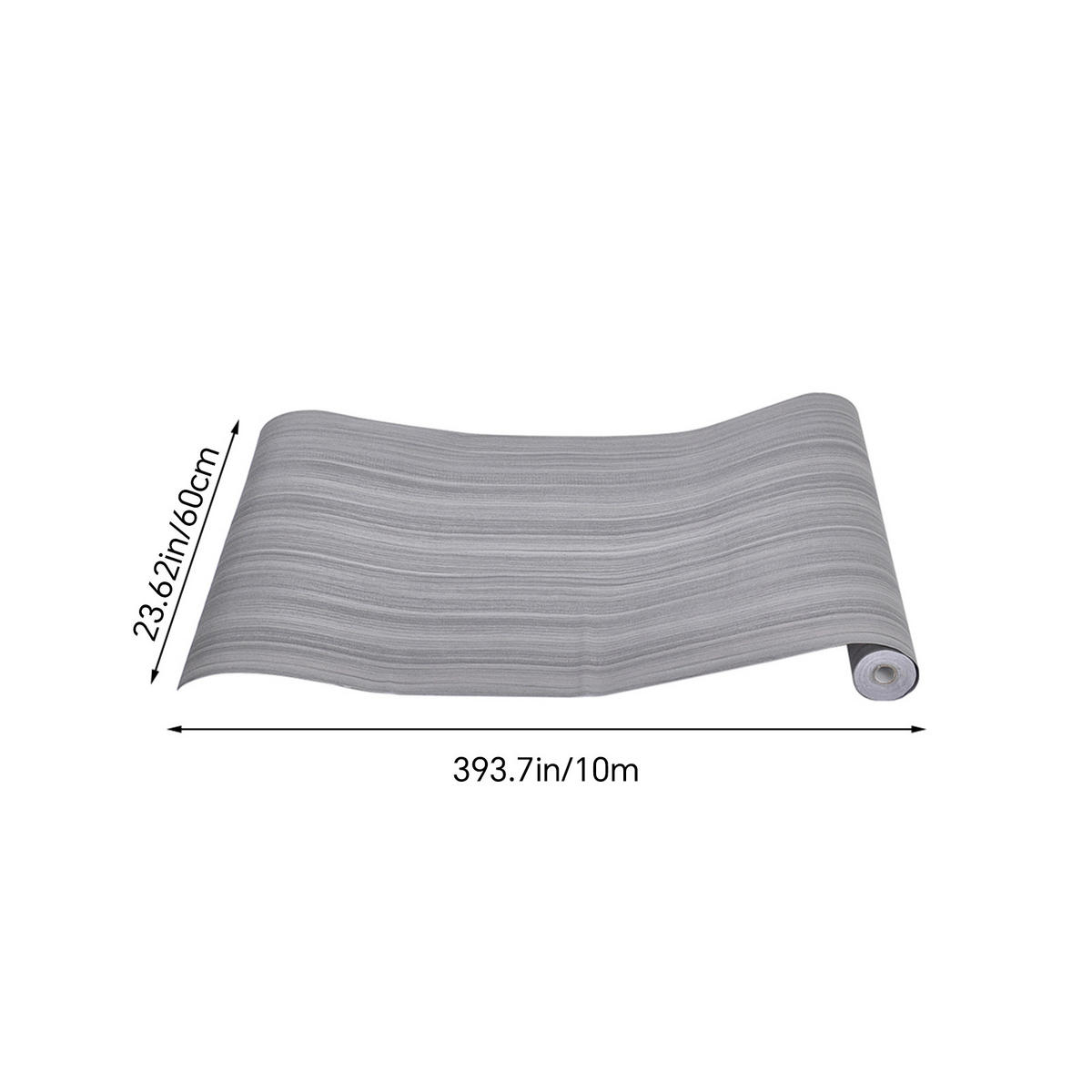 PVC-BODENBELAG Selbstklebender in Holzoptik Grau Einfach zuschneidbar Pflegeleicht Schnelle, werkzeugfreie Verlegung60x1000 cm - Grau, Kunststoff (100/60/1cm) - Livingandhome