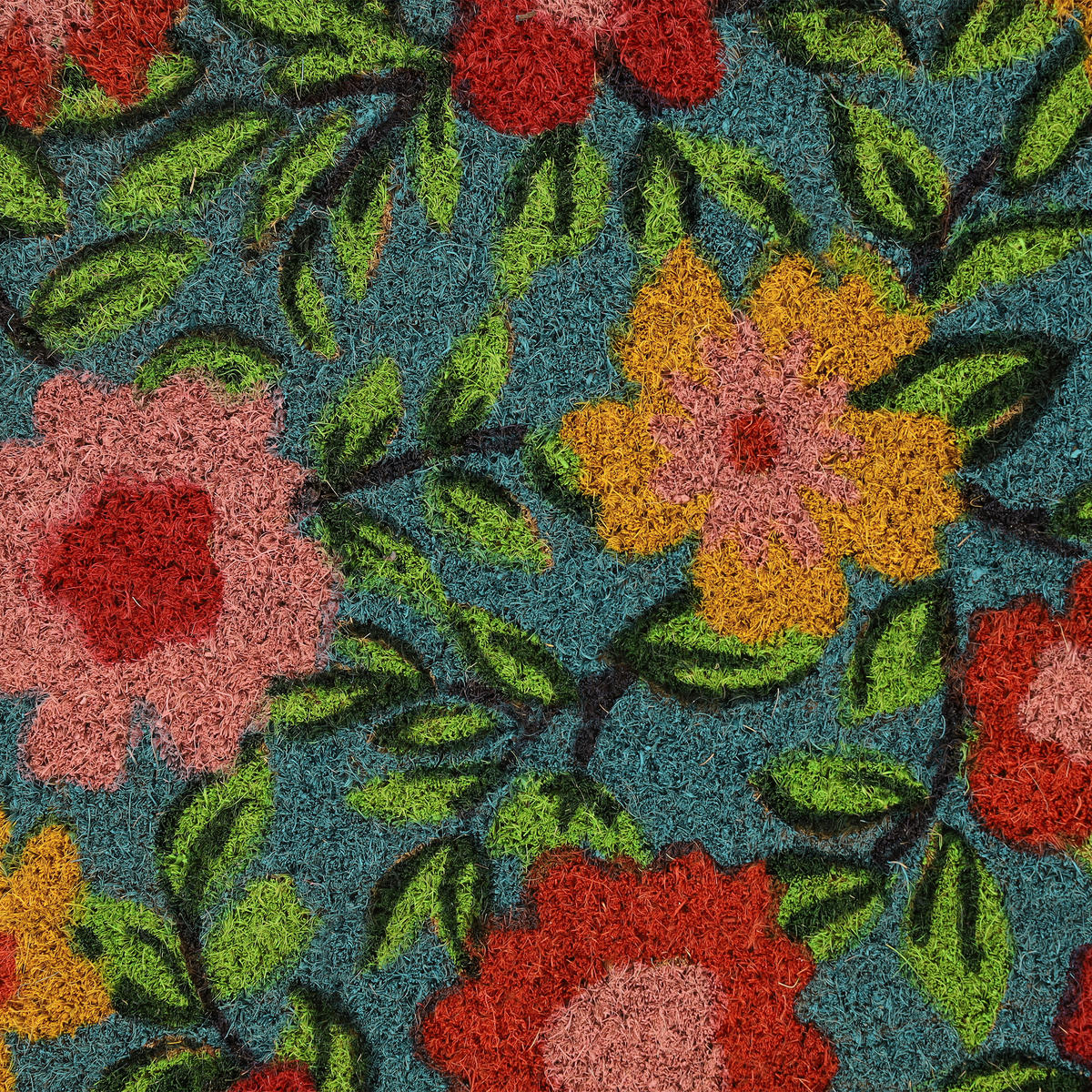 FUSSMATTE - Multicolor, Kunststoff/Textil (50/40cm) - Relaxdays
