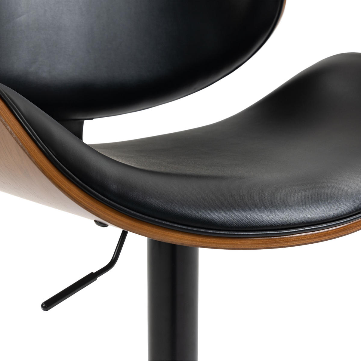 BARHOCKER DE-36274 2er-Set höhenverstellbar Schwarz - Schwarz, Metall (50/93/51cm) - ComfortXL