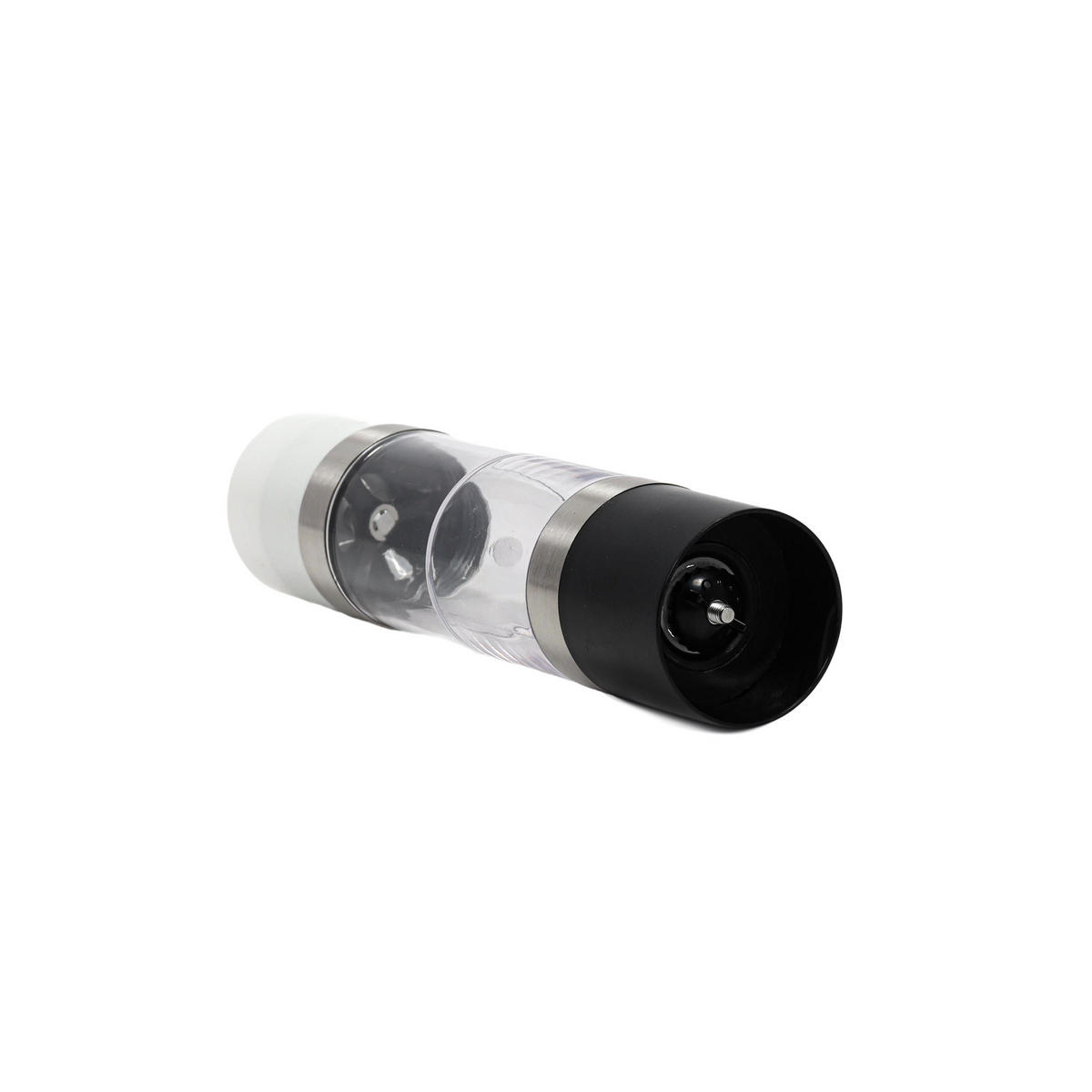 PFEFFER- und Salzmühle zwei Mahlwerke 6/6/22 cm - Transparent, Metall (6/22/6cm) - Kesper