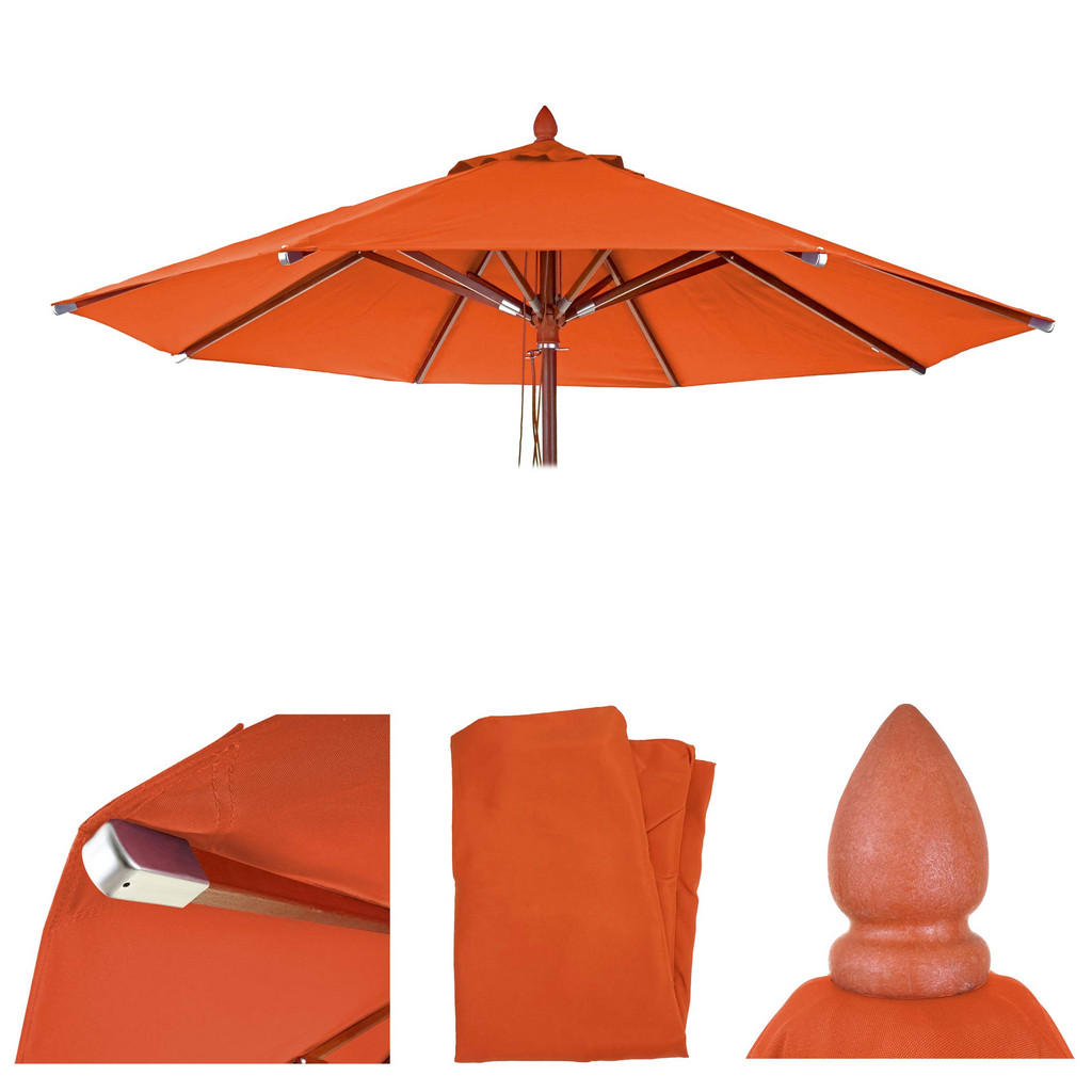 Thumbnail - MCW Ersatz-Bezug, Orange, Textil, 400x400 cm, Sonnen- & Sichtschutz, Sonnenschirme