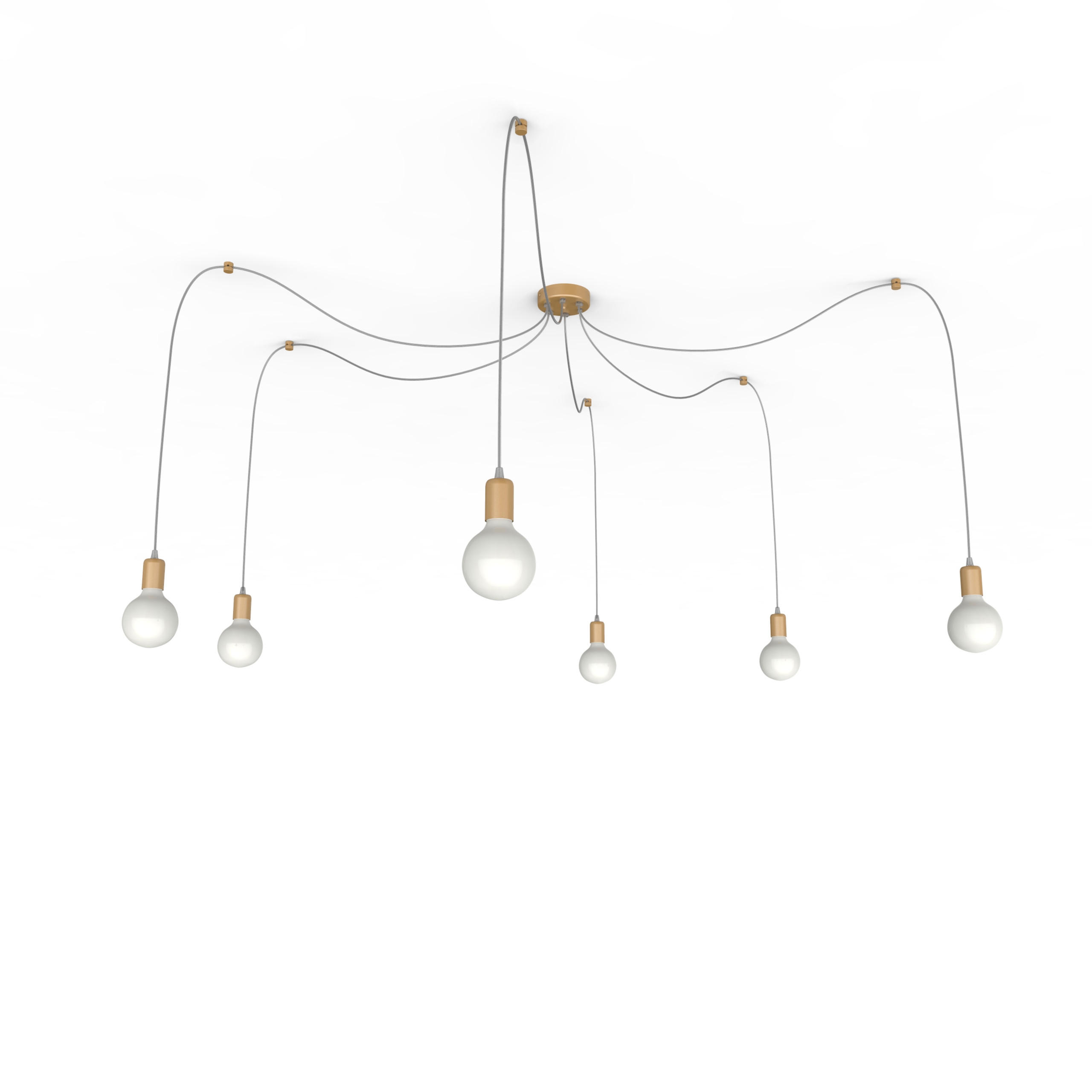 HÄNGELEUCHTE - Goldfarben, Metall (6/6/6cm) - Lumicom