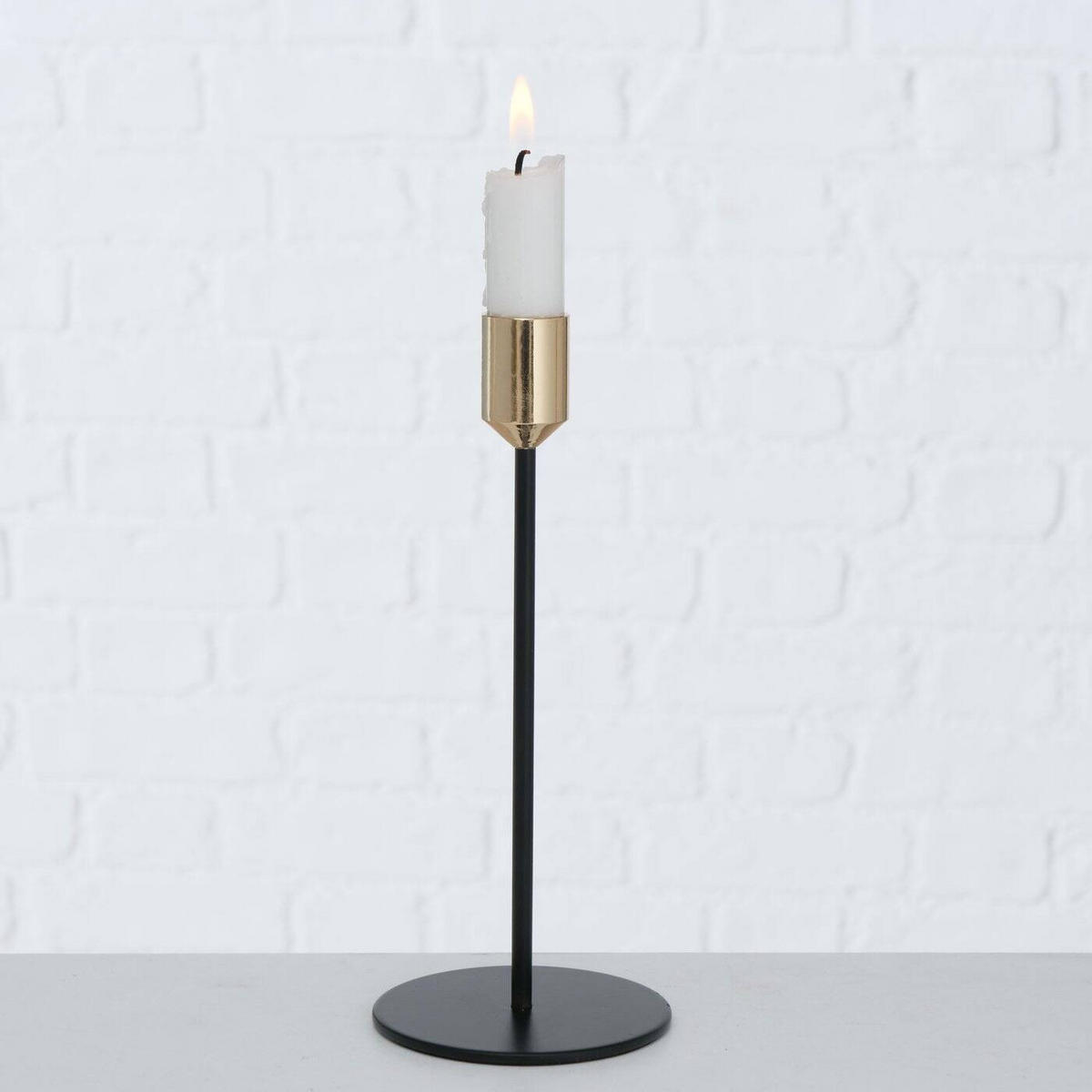 KERZENHALTER Marko 3er-Set - Goldfarben, Metall (8/20/8cm) - Boltze Home