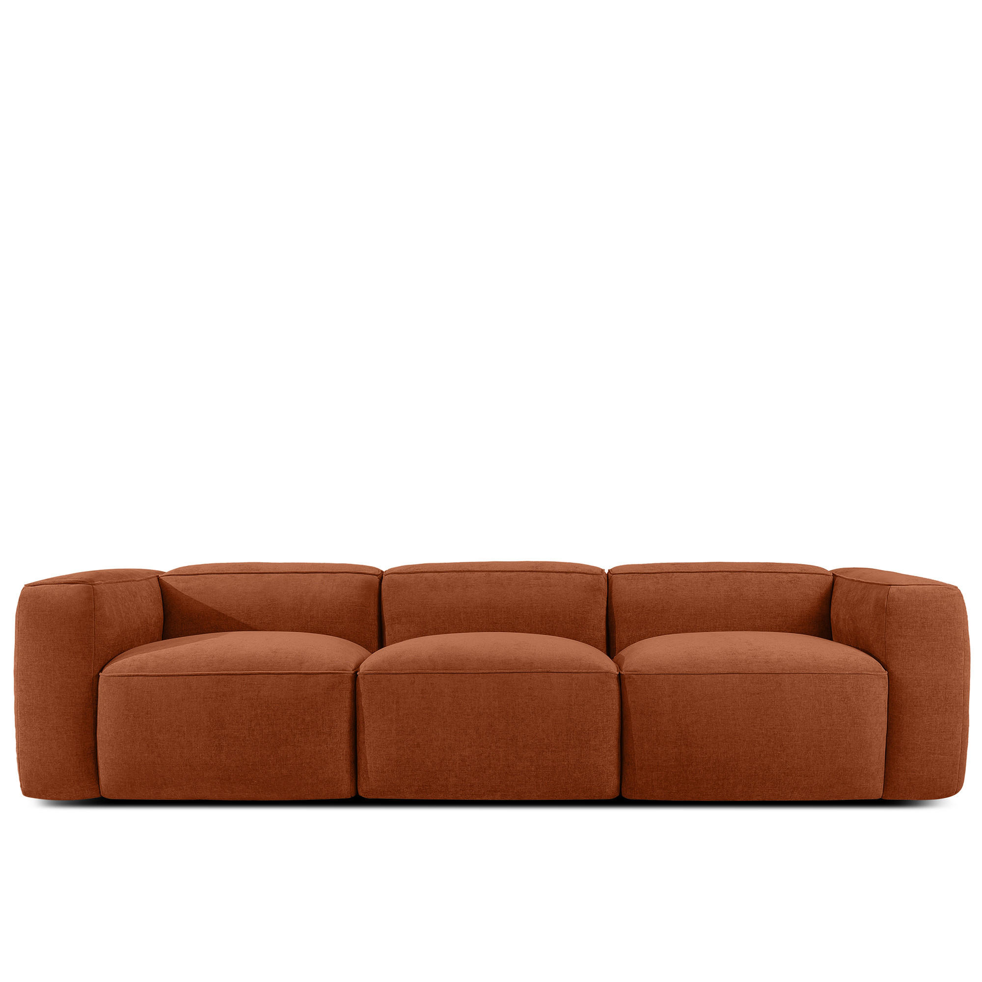 3-SITZER SOFA FUBBO, Rot - Rot, Holz/Holzwerkstoff (290/73/96cm) - KONSIMO®