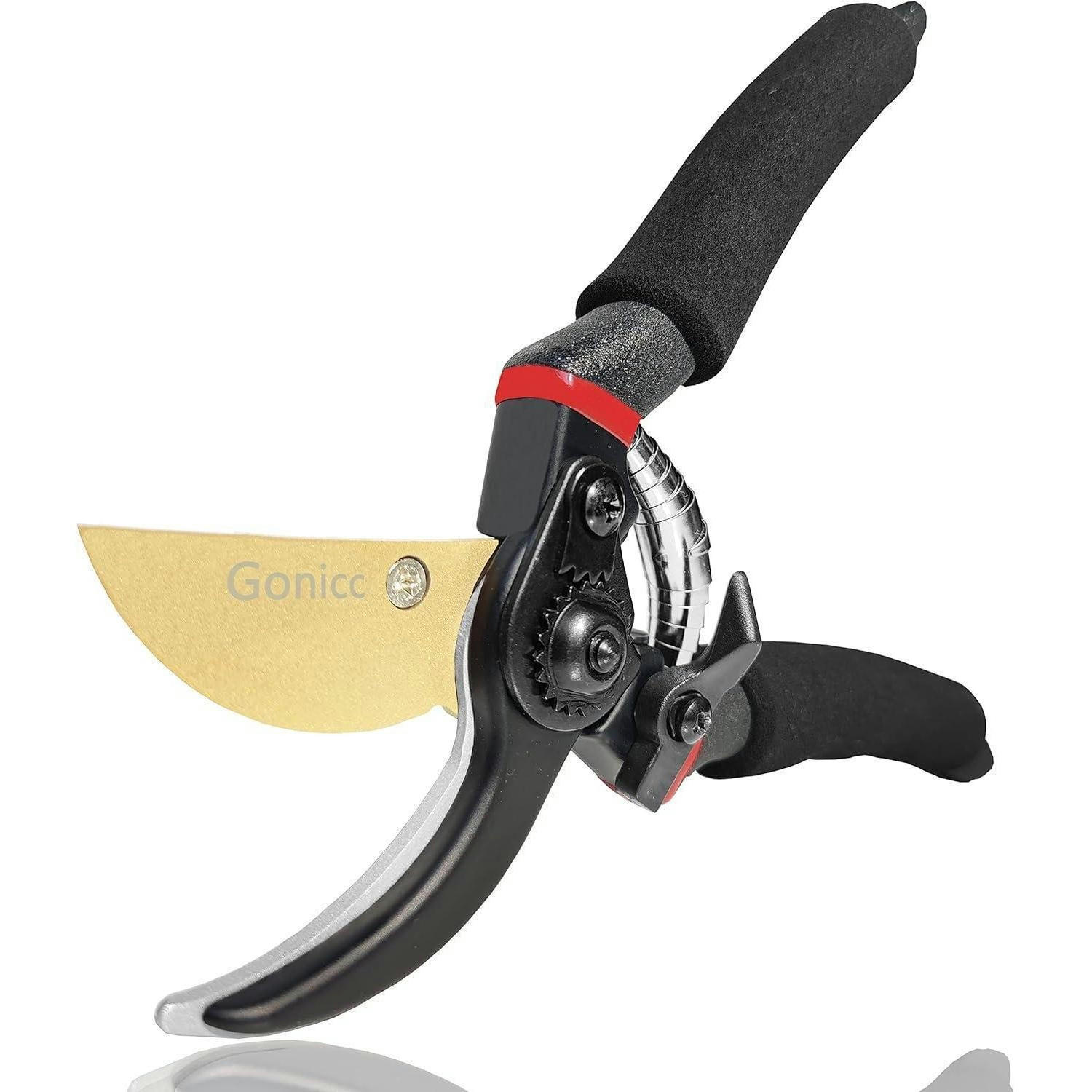 GARTENSCHERE Bypass SK5 Stahl Titanbeschichtet - Multicolor, Metall (9.7/0.1/28cm)