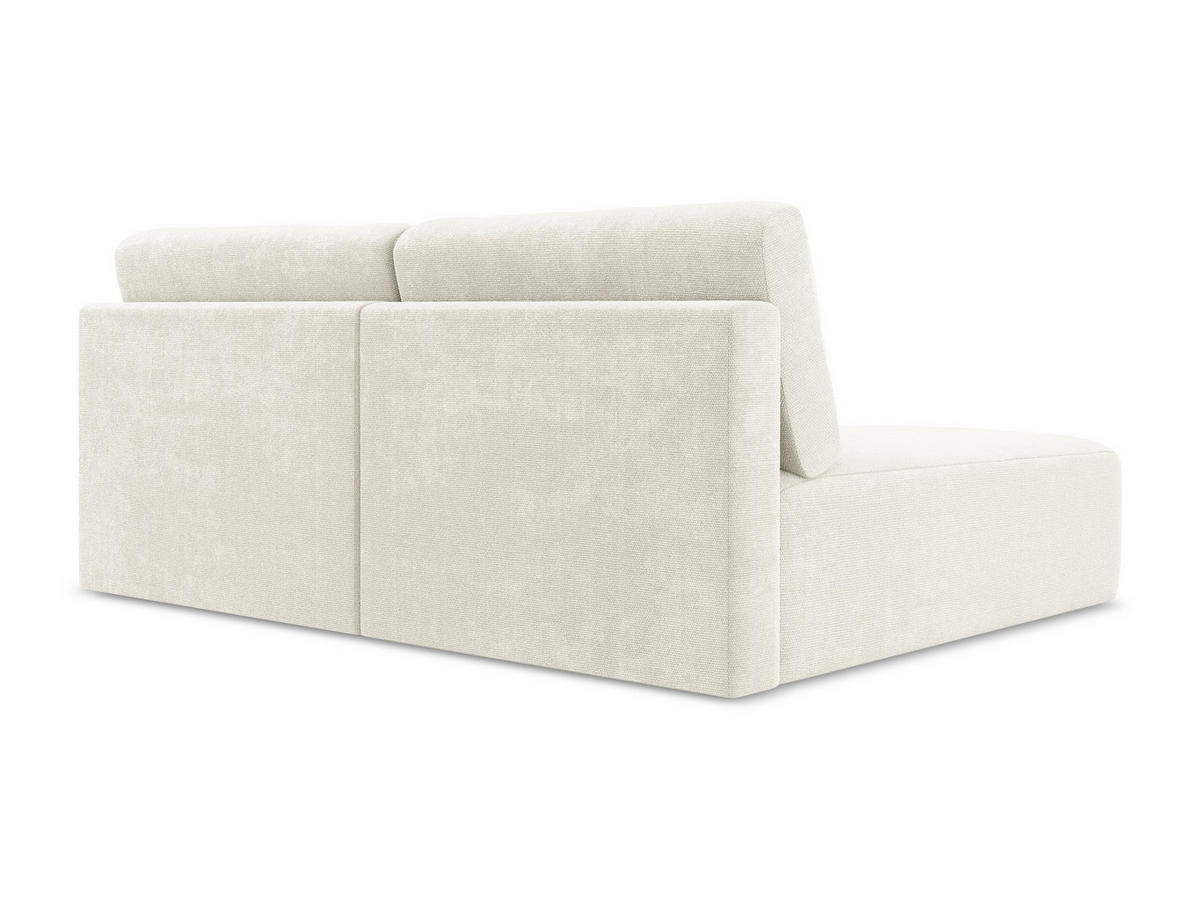 ECKSOFA mit Schlaffunktion links Chenille Stoff Weiß - Pink/Schwarz, Kunststoff/Textil (149/210cm) - Makamii