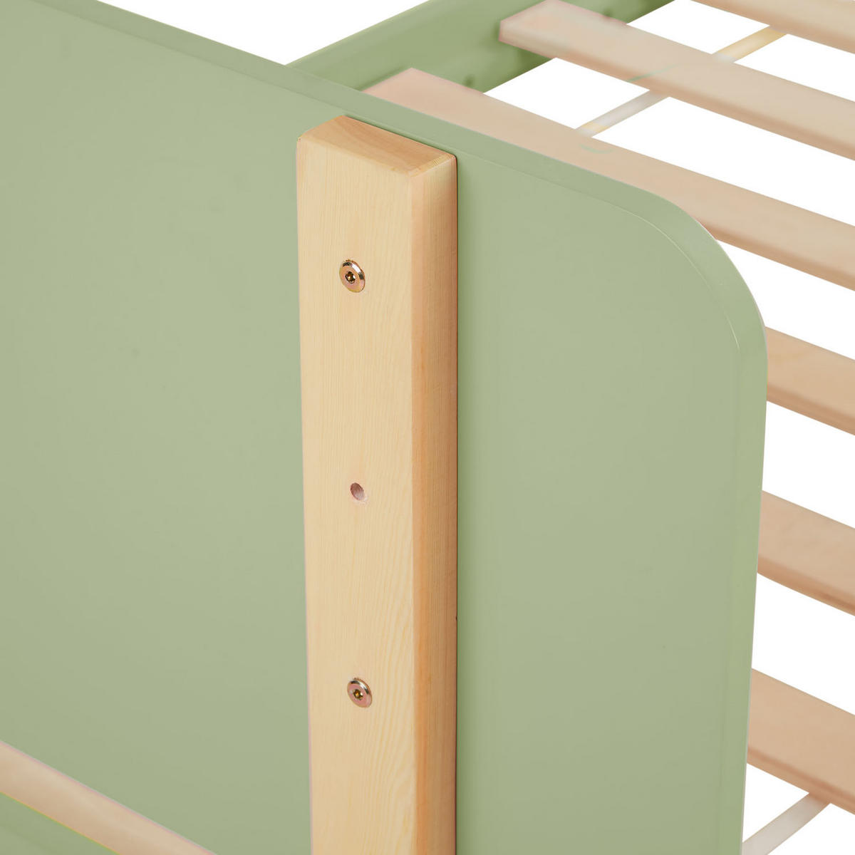 KINDERBETT Grün 90/200 Lattenrost - Grün, Holz (95/77/209cm) - Homestyle4u