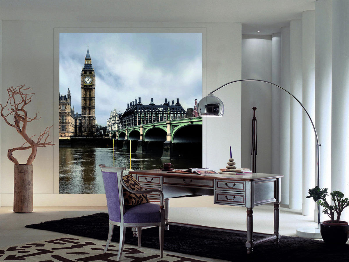 FOTOTAPETE London 180 x 202 cm - Multicolor, Papier (180/202cm) - Sanders & Sanders