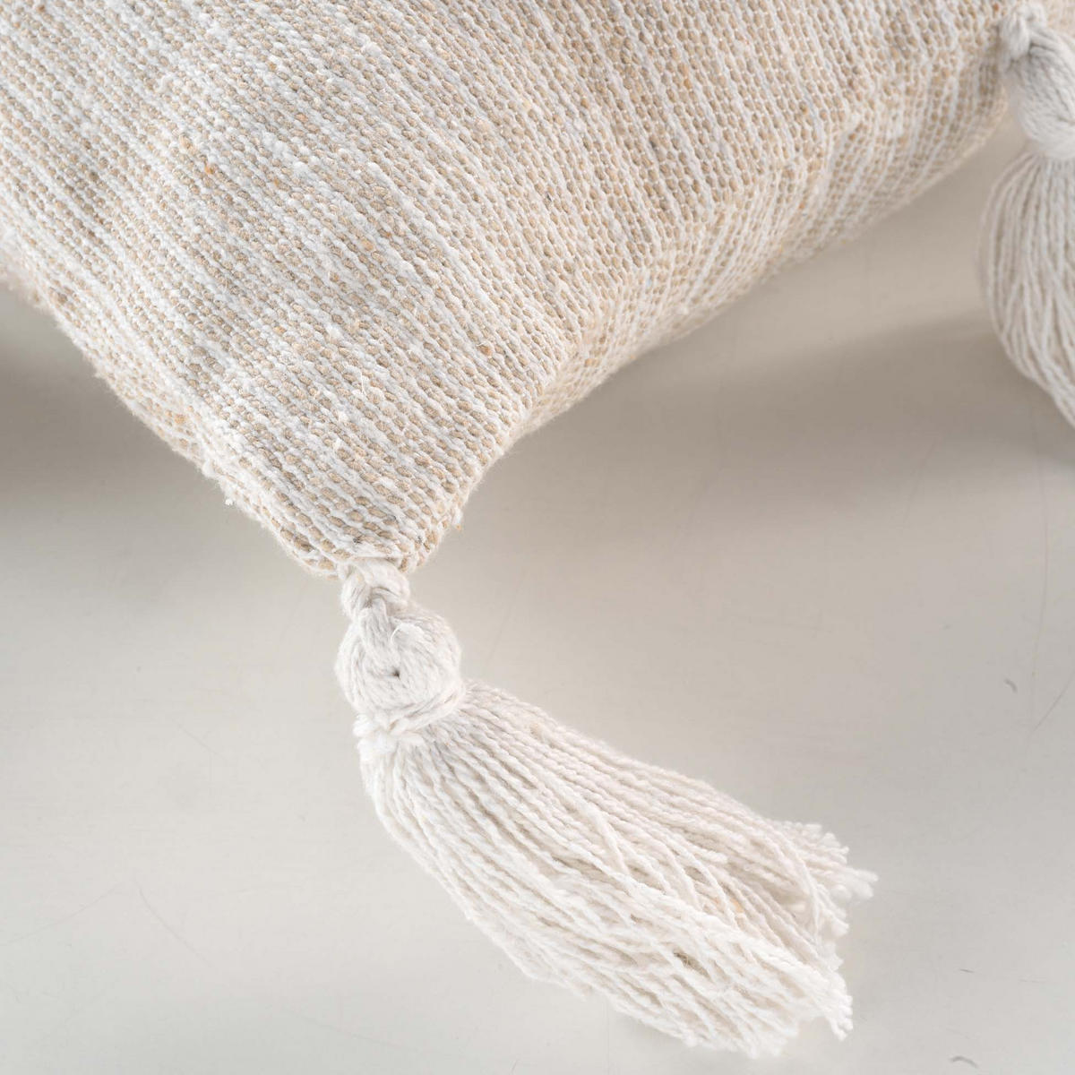 KISSENBEZUG Baumwolle Ines 40/40 cm - Beige, Naturmaterialen (40/40cm) - Douceur d´intérieur
