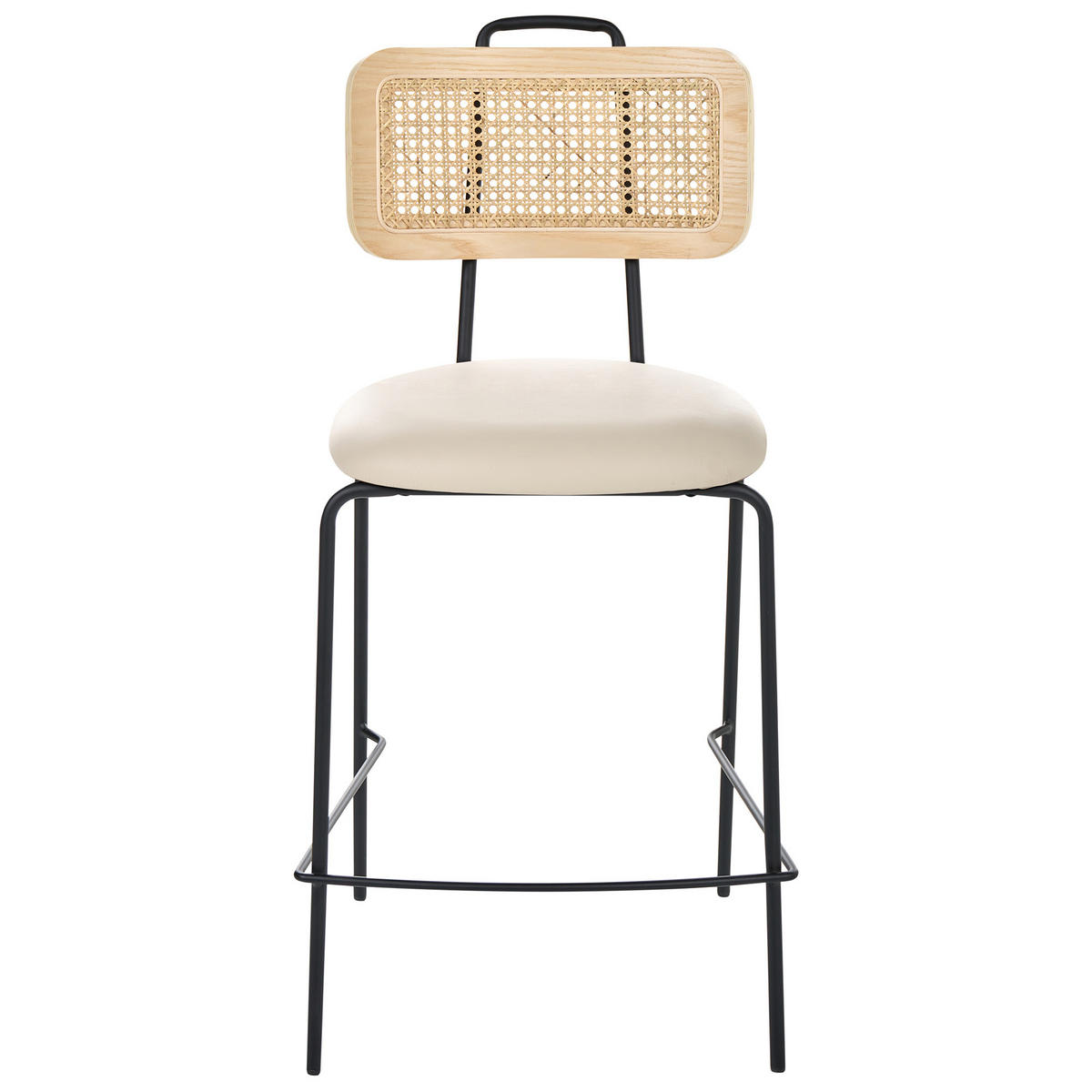 BARSTUHL 2er-Set Hellbeige Adelanto - Beige, Textil (48/97/52cm) - Beliani