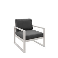 GARTENSESSEL Madera 76x80 cm, kaschmir, dunkelgrau - Kaschmir/Dunkelgrau, Kunststoff/Metall (76/86/80cm) - Margaret Hadas24