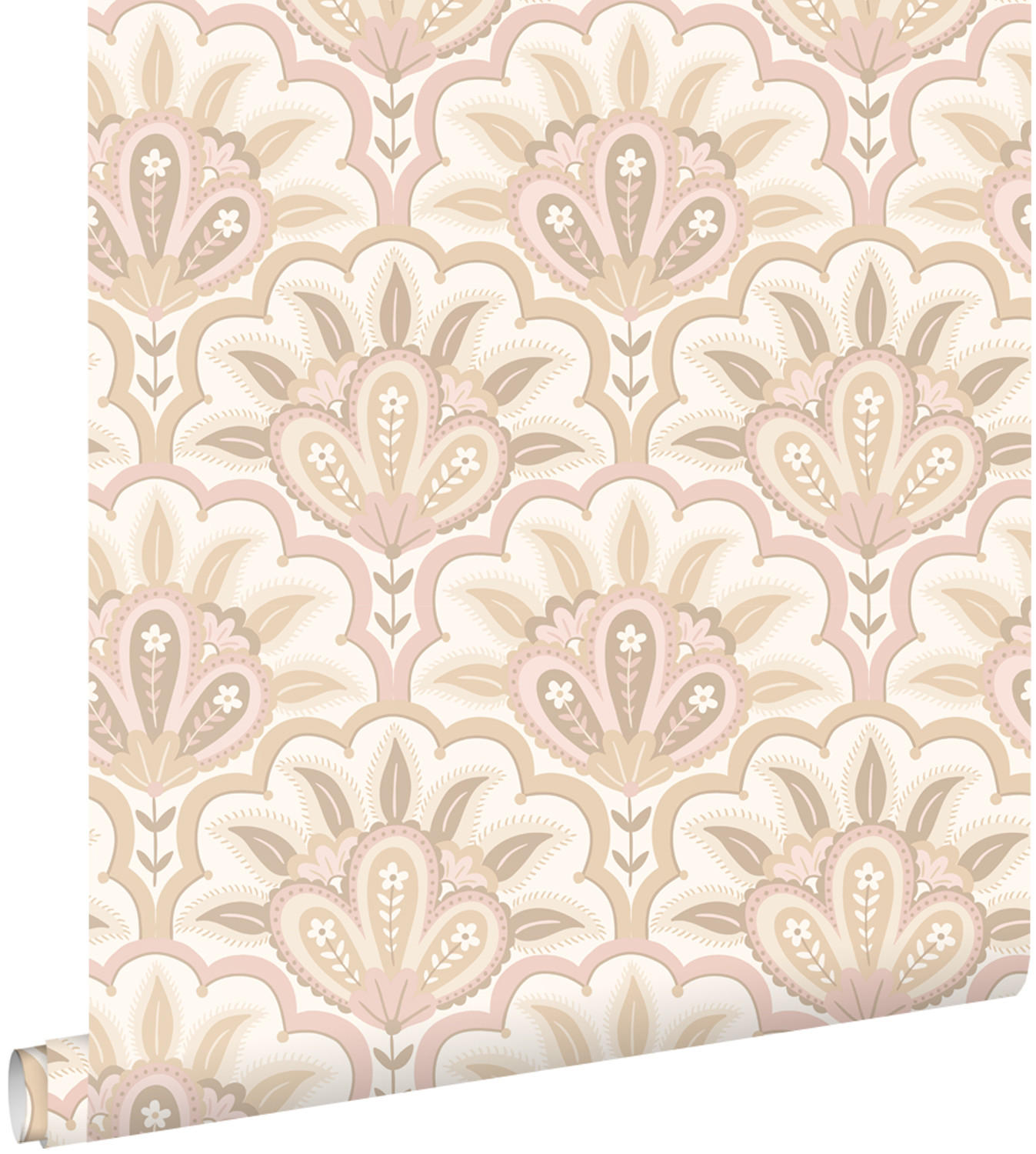 TAPETE orientalisches Barockmotiv 50 x 900 cm - Pink, Papier (50/900cm) - ESTAhome