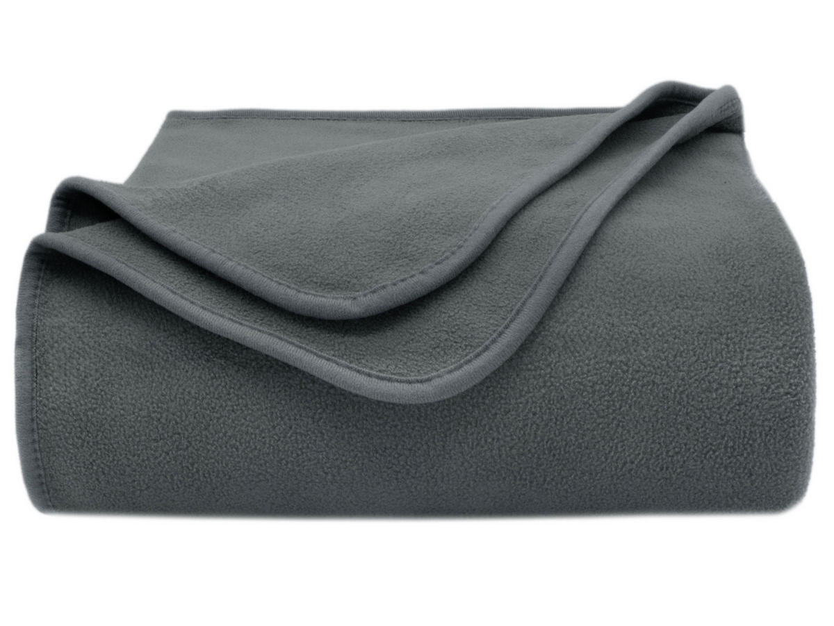 KUSCHELDECKE, 130x170 cm, 100% Polyester, Grau - Taupe, Textil (130/170cm) - Zollner