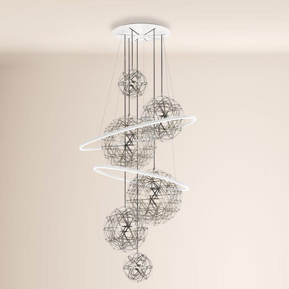 LED-GALERIELEUCHTE Fusion Weiß/Chrom - Weiß, Metall (150/150/500cm) - s.luce