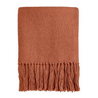 BAUMWOLLDECKE Terrakotta - Terra cotta, Textil (127/152cm) - Malagoon